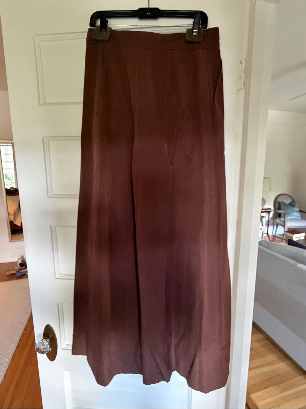 STAUD WOODGRAIN BROWN PANTS